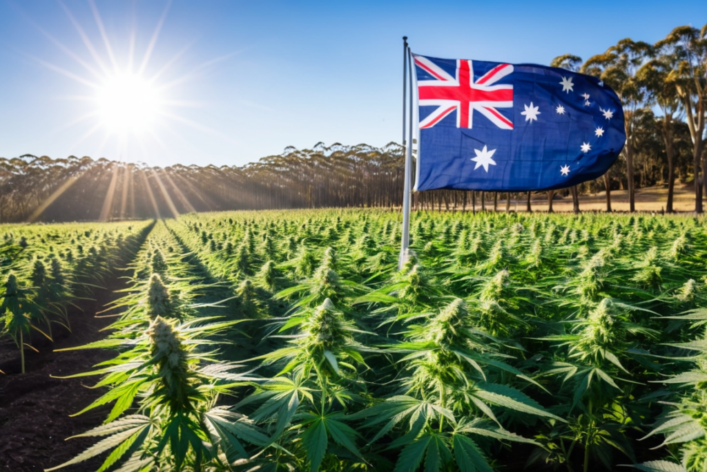 Cannabis plants in Australia